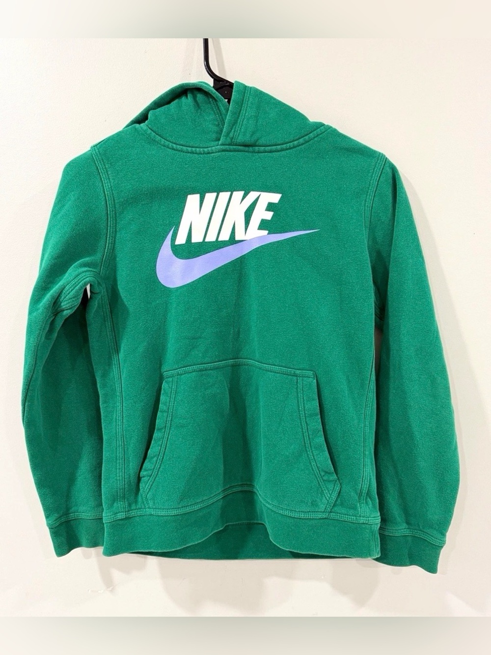 Nike Green Hoodie with Lavender Swoosh L